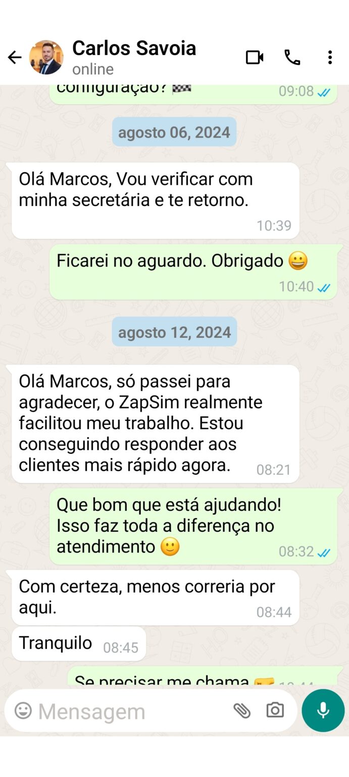 Carlos Savoia Depoimento Zapsim 08-2024