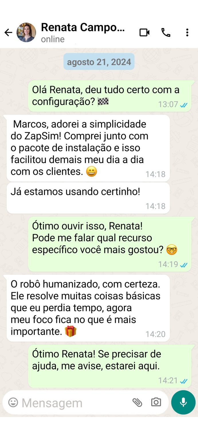 Renata Campos Depoimento Zapsim 08-2024